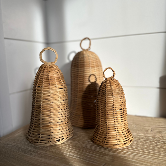 Holiday Rattan Bells Set