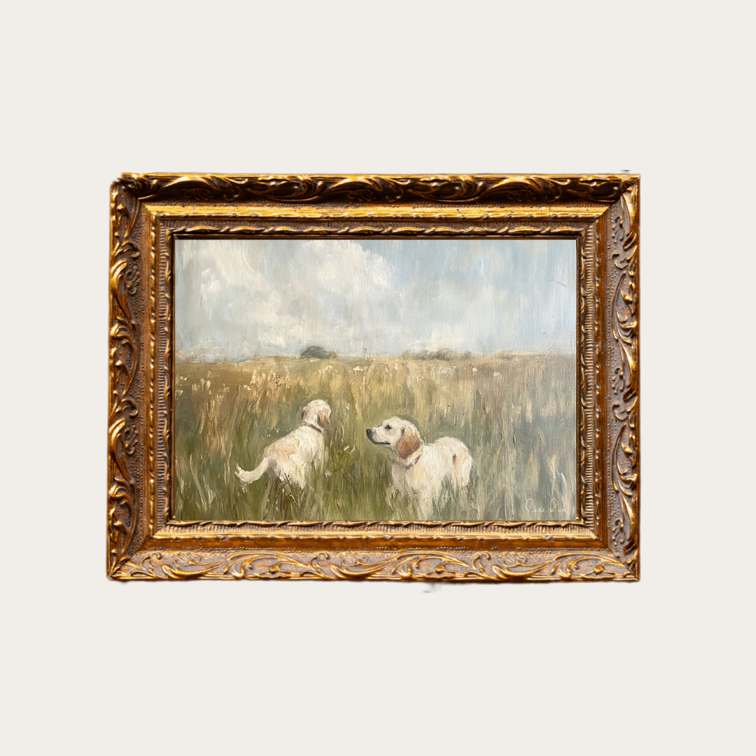 Labrador Retriever | French Brass Gold Mould Framed Art - Luxe B Co