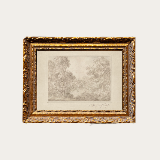 Monteverde Sketch French | Brass Gold Mould Framed Art - Luxe B Co