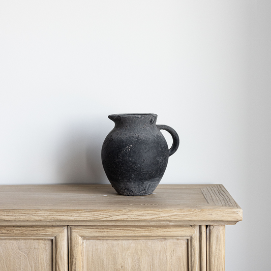 Charcoal Pitcher Vase - Luxe B Co