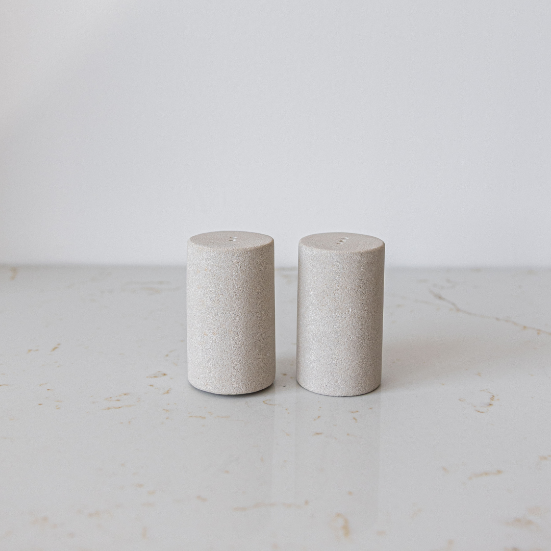 Sandstone Salt & Pepper Shakers - Luxe B Co