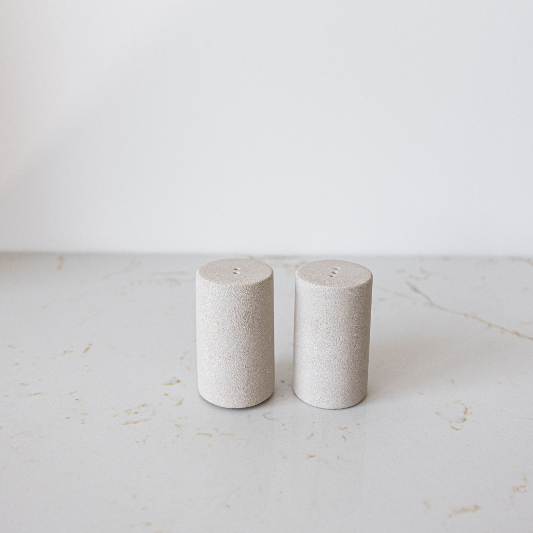 Sandstone Salt & Pepper Shakers - Luxe B Co
