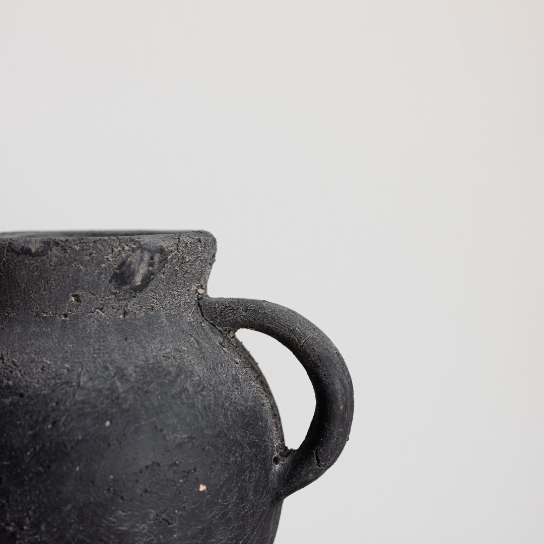 Charcoal Pitcher Vase - Luxe B Co