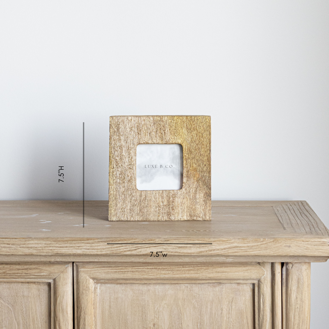 Natural Wood Photo Frame - Luxe B Co