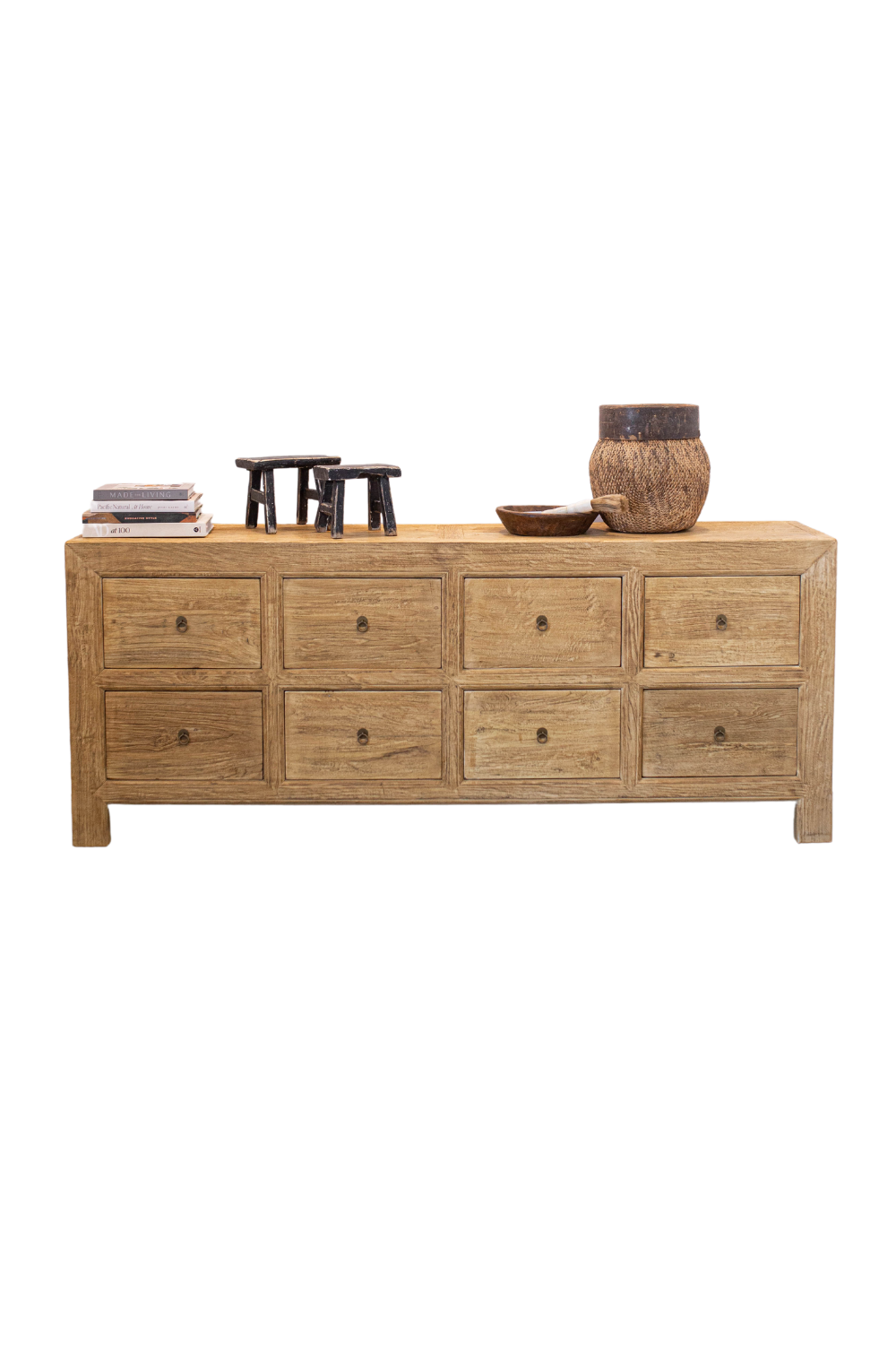 Ojai Elm Wood Elm Eight Drawer Dresser - Luxe B Co