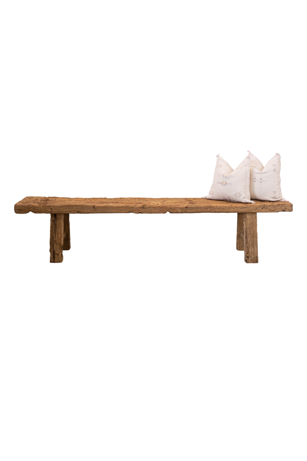 Beirut Elm Wood Bench X Grand | By Luxe B Co. 