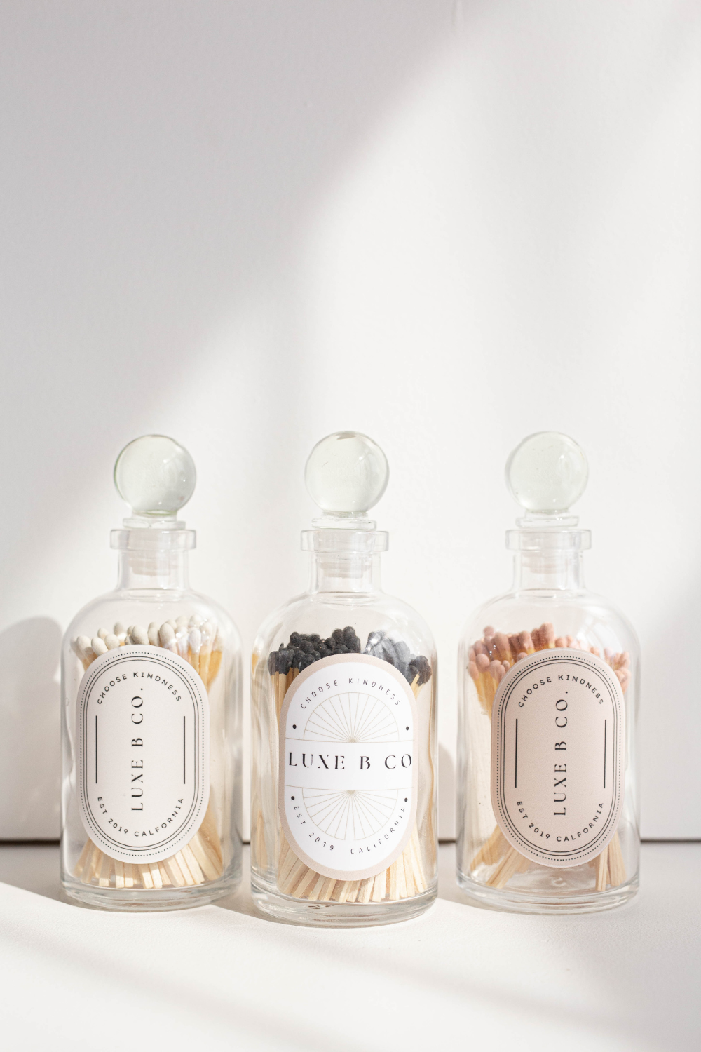 Match Bottles White by Luxe B Co. - Luxe B Co