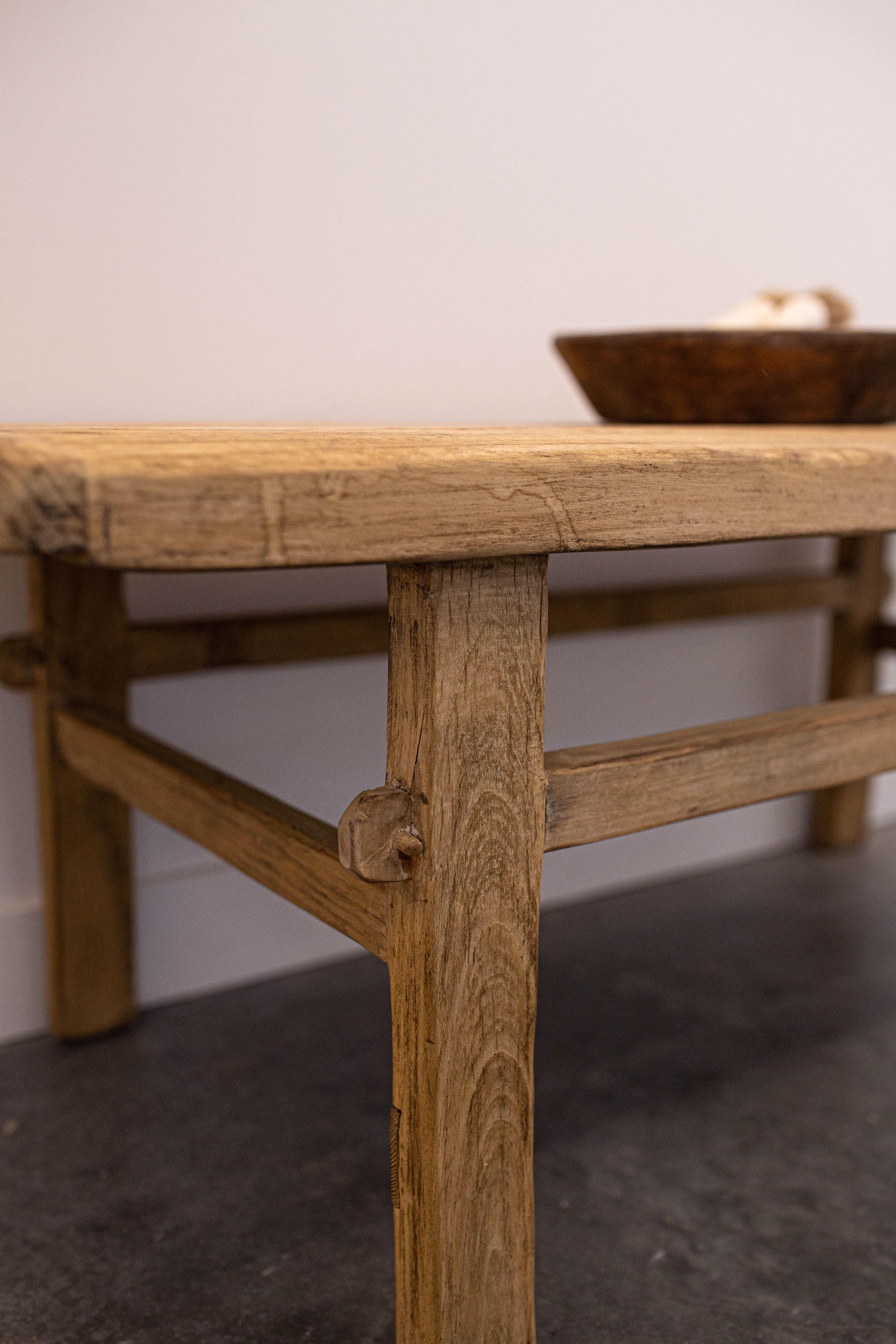 Mojave Reclaimed Elm Wood Coffee Table | By Luxe B Co. 